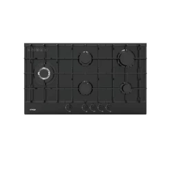 Omega OCGG905COM 90cm 5 Burner Black Glass Gas Cooktop