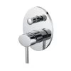 Fienza Ovalie Wall Diverter Mixer – Oval Shape Design | Chrome Finish -Bathroom Shop OVALIE Wall Mixer Diverter 600x600 1
