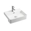Fienza Petra Semi Recessed Basin -Bathroom Shop PETRA Semi Recessed Basin 600x600 1