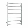 Thermogroup Round Ladder Heated Towel Rail With Switch W600 X H800mm 1 Thermogroup Round Ladder Heated Towel Rail With Switch W600 X H800mm -Bathroom Shop Polished Stainless Steel SR44SM