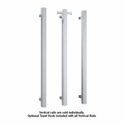 Thermogroup Vertical Heated Towel Rail Square – W142 X H900mm