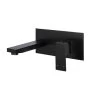 Meir Square Wall Basin Mixer And Spout -Bathroom Shop SQUARE WALL BASIN MIXER AND SPOUT Matte Black BB