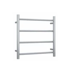 Thermogroup Brushed Straight Round Ladder Heated Towel Rail W550 X H550mm