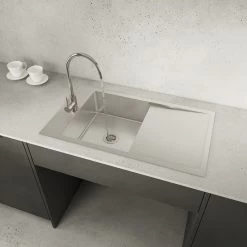 Castano Lirio Care Sink Single Bowl And Drainer