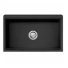 Oliveri Santorini Black Farmhouse Undermount Sink -Bathroom Shop ST BL1584U