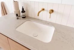 ADP Glory Under Counter Basin Matte White Solid Surface