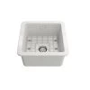 Turner Hastings Cuisine 46 X 46 Inset-Undermount Fine Fireclay Sink -Bathroom Shop Turner Hastings Cuisine 46 x 46 Inset Undermount Fine Fireclay Sink CU46FS 600x600 1