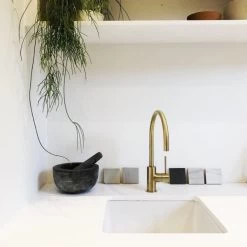 Turner Hastings Cuisine 46 X 46 Inset-Undermount Fine Fireclay Sink -Bathroom Shop Turner Hastings Cuisine 46 x 46 Inset Undermount Fine Fireclay Sink CU46FS Undermount 600x600 1