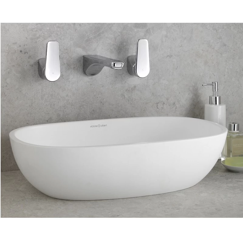 Victoria + Albert Barcelona 55 Above Counter Basin Gloss White 3 Victoria + Albert Barcelona 55 Above Counter Basin Gloss White