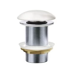 Fienza Ceramic Cap Pop-Up Waste 32mm No Overflow Gloss White