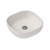 ADP Glam Square Above Counter Basin Matte Pearl 1 ADP Glam Square Above Counter Basin Matte Pearl -Bathroom Shop adp glam square above counter basin matte pearl TOPCGLS400MW