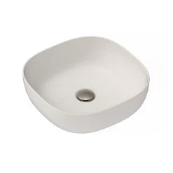 ADP Glam Square Above Counter Basin Matte Pearl