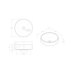 ADP Jean Sea Salt Concrete Above Counter Basin -Bathroom Shop adp jean concrete above counter basin specs