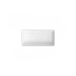 ADP Lisa Above Counter Matte White Ceramic Basin -Bathroom Shop adp lisa above counter white ceramic basin topview