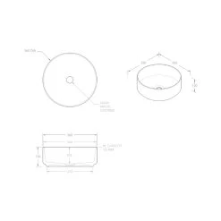 ADP Margot Above Counter Basin Matte Forest -Bathroom Shop adp margot above counter basin specs