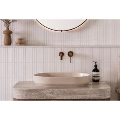 ADP Marilyn Above Counter Basin Matte Ivory -Bathroom Shop adp marilyn above counter basin matte ivory lifestyle 2 TOPCMAL550MI