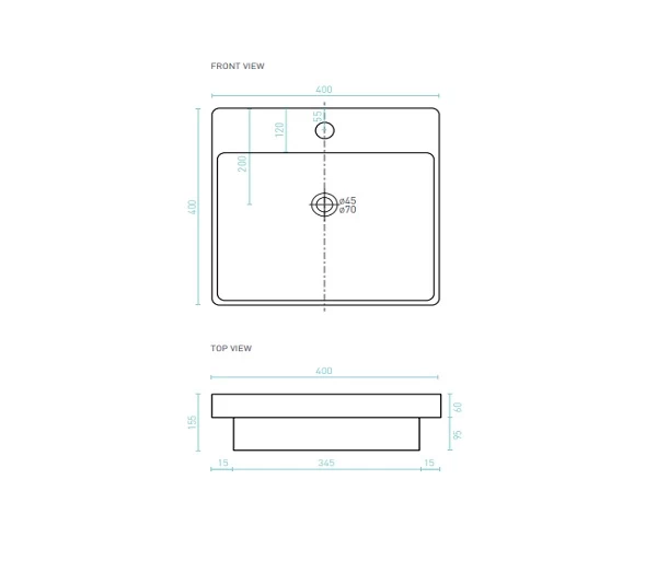 Decina Aria Semi-Inset Basin 4 Decina Aria Semi-Inset Basin - Image 2