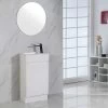Aulic Brant Ensuite Floorstanding Vanity With Ceramic Top -Bathroom Shop aulic brant floorstanding vanity with ceramic top lifestyle 1