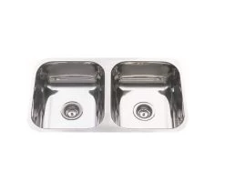 BUK Traditionell Double Bowl Sink Under / Overmount 480 X 780mm