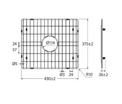 Fienza Butler Double Sink Protector -Bathroom Shop butler double sink protector specs