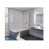 Decina Cascade Pivot Panel Bath Shower Screen -Bathroom Shop cascade pivot panel bath shower screen