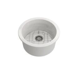 Turner Hastings Cuisine Round 47 Inset / Undermount Fine Fireclay Sink