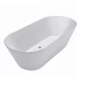 Decina Elinea White 1500 Freestanding Bath -Bathroom Shop decina elinea white 1500 freestanding bath
