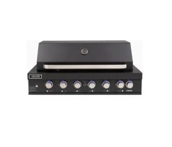 Euro Appliances 6 Burner Black Built In BBQ