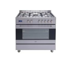 Euro Appliances EV900DPSX 90cm Dual Freestanding Oven
