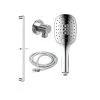 Johnson Suisse Ferla / Felino 3 Function Rail Shower -Bathroom Shop ferla felino 3 function rail shower