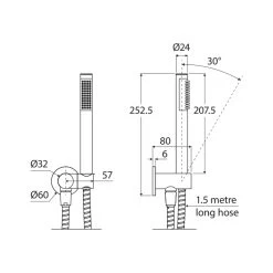 Fienza Hustle Hand Shower Round Plate -Bathroom Shop fienza hustle hand shower round plate specs