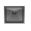 Fienza Hana 32L Single Kitchen Sink Carbon Metal -Bathroom Shop hana 32l single kitchen sink pvd carbon metal