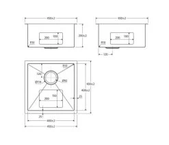Fienza Hana 32L Single Kitchen Sink Carbon Metal -Bathroom Shop hana 32l single kitchen sink pvd carbon metal specs