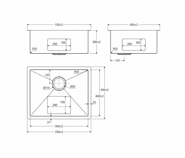 Fienza Hana 40L Single Kitchen Sink 6 Fienza Hana 40L Single Kitchen Sink - Image 4