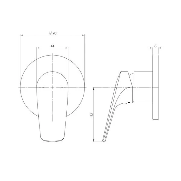 Phoenix Ivy MKII Shower / Wall Mixer Trim Kit Only 4 Phoenix Ivy MKII Shower / Wall Mixer Trim Kit Only - Image 2