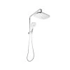 Linkware Square Twin Shower Self Cleaning Head -Bathroom Shop linkware square twin shower self cleaning head Chrome