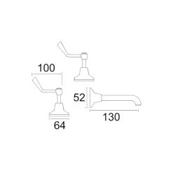 Millennium Tradesman Bath Set 100mm Lever -Bathroom Shop millennium tradesman bath set 100mm lever specs