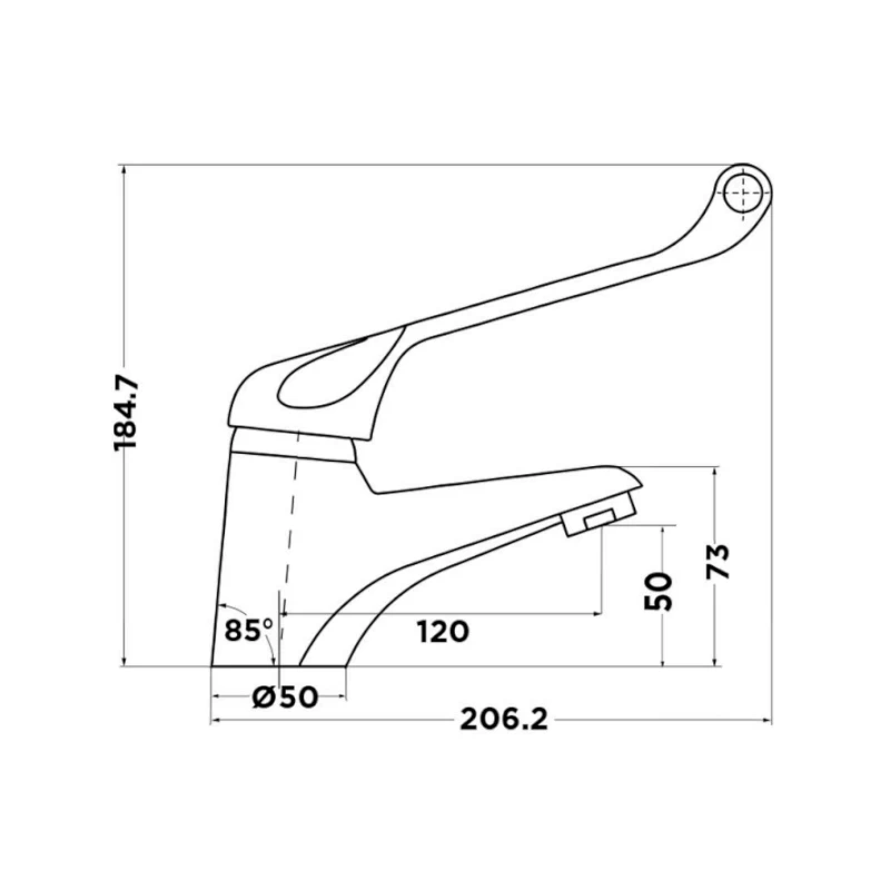 Mixx Cayenne Care Basin Mixer 4 Mixx Cayenne Care Basin Mixer - Image 2