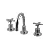Mixx Cocoa Cross Handle Basin Set -Bathroom Shop mixx cocoa cross handle basin set Chrome