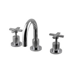 Mixx Cocoa Cross Handle Basin Set