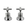 Mixx Cocoa Cross Handle Wall Stops -Bathroom Shop mixx cocoa cross handle wall stops Chrome