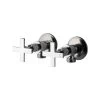 Mixx Cocoa Cross Handle Washing Machine Taps -Bathroom Shop mixx cocoa cross handle washing machine taps Chrome