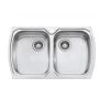 Oliveri Monet Double Bowl Topmount Sink -Bathroom Shop monet double bowl topmount sink