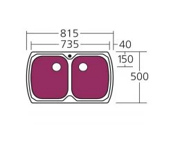 Oliveri Monet Double Bowl Topmount Sink -Bathroom Shop monet double bowl topmount sink specs