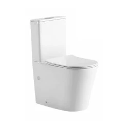 Castano NOUVO Extra High Back To Wall Rimless Tornado Flush Toilet Suite