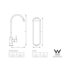 Puretec IL-UB Inline Undersink Water Filter System -Bathroom Shop puretec il ub inline undersink water filter system IL UB specs