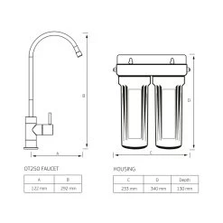Puretec TW1-PL Tap And Filter Kit -Bathroom Shop puretec tw1 pl tap and filter kit TW1 PL specs