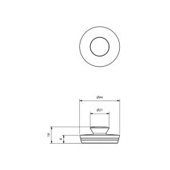 Ram 40mm Anello Stopper With O-Ring 7 Ram 40mm Anello Stopper With O-Ring -Bathroom Shop ram 40mm anello stopper with o ring specs