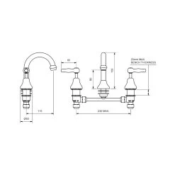 Ram Merino Lever Handle Basin Set – Fixed Spout -Bathroom Shop ram merino lever handle basin set specs