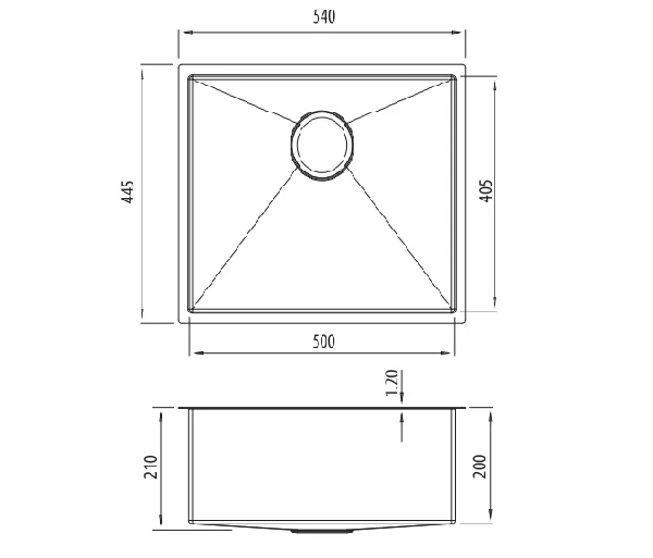 Oliveri Spectra Single Bowl Sink Gun Metal 4 Oliveri Spectra Single Bowl Sink Gun Metal - Image 2